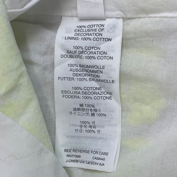 Crewcuts Girls Skirt White Green Embroidered Pattern Drawstring Size 14 - Picture 6 of 8